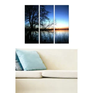 Endast denna vecka Canvastavla Floral 3-pack Flerfärgad 20x50 cm - Inredning