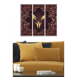 Tavla Floral 3-pack Flerfärgad 20x50 cm - Inredning Kampanj