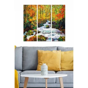 Populär Canvastavla Scenic 3-pack Flerfärgad 20x50 cm - Inredning