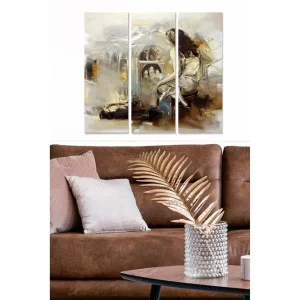Kampanj Canvastavla Abstract 3-pack Flerfärgad 20x50 cm - Inredning