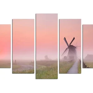 Canvastavla Nature 5-pack Flerfärgad 20x60 cm - Inredning Beställ nu