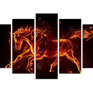 Canvastavla Christmas Animals 5-pack Flerfärgad 20x60 cm - Inredning Beställ idag