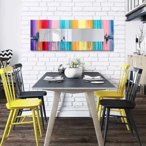 risnedsättning Mokhcha Dekorspegel 40x120 cm Christmas Canvas/Flerfärgad - Inredning