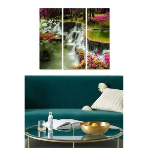 Canvastavla Scenic 3-pack Flerfärgad 20x50 cm - Inredning risnedsättning