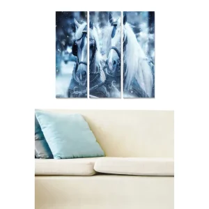 Begränsad tid Canvastavla Animal 3-pack Flerfärgad 20x50 cm - Inredning