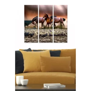 Kampanj Tavla Animal 3-pack Flerfärgad 20x50 cm - Inredning