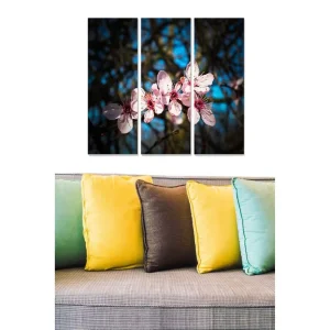 Begränsad tid Canvastavla Abstract 3-pack Flerfärgad 20x50 cm - Inredning