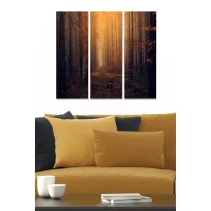 Rabatt Tavla Scenic 3-pack Flerfärgad 20x50 cm - Inredning