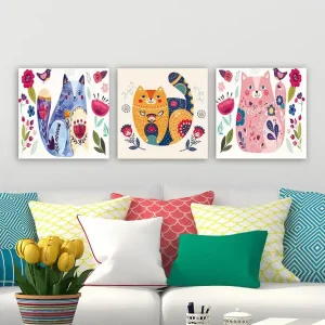 Decorative Canvas Painting (3 Pieces) 30x30 - Inredning Populärt val