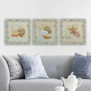 Dekorativ Canvastavla 3-Delar 30x30 cm Flerfärgad - Inredning Reapris