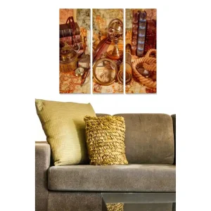 Populär Tavla Nostalgic 3-pack Flerfärgad 20x50 cm - Inredning