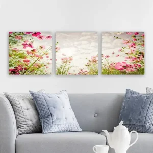 Dekorativ Canvastavla 3-Delar 30x30 cm Flerfärgad - Inredning Beställ idag