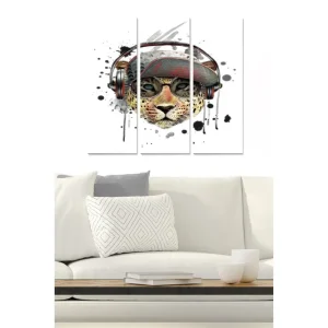 Premium Tavla Animal 3-pack Flerfärgad 20x50 cm - Inredning