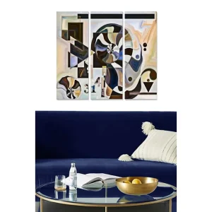 Canvastavla Abstract 3-pack Flerfärgad 20x50 cm - Inredning Rabatt