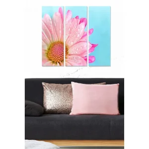Tavla Floral 3-pack Flerfärgad 20x50 cm - Inredning Erbjudande
