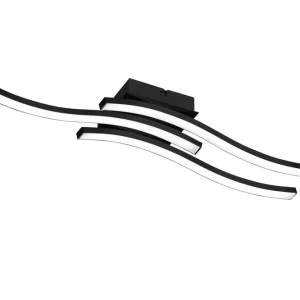 Billig Route LED Plafond 3L mattsvart - Belysning