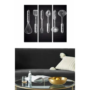 Beställ nu Tavla Kitchen 3-pack Flerfärgad 20x50 cm - Inredning