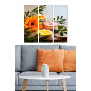 Tavla Floral 3-pack Flerfärgad 20x50 cm - Inredning Kampanjpris