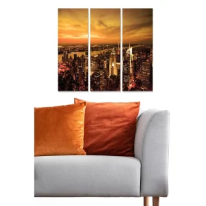 Kundfavorit Canvastavla Scenic 3-pack Flerfärgad 20x50 cm - Inredning