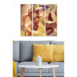 Köp nu Canvastavla Abstract 3-pack Flerfärgad 20x50 cm - Inredning