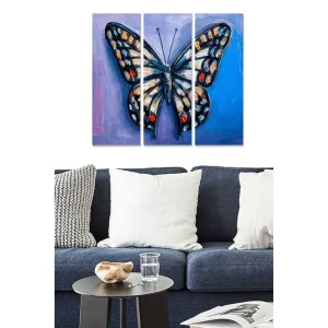 Canvastavla Animal 3-pack Flerfärgad 20x50 cm - Inredning Outlet