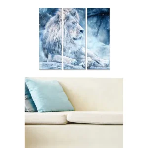 Canvastavla Animal 3-pack Flerfärgad 20x50 cm - Inredning Rea