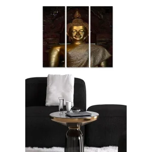 Snabb frakt Canvastavla Religion 3-pack Flerfärgad 20x50 cm - Inredning