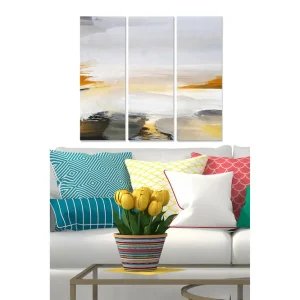 Sista chansen Canvastavla Abstract 3-pack Flerfärgad 20x50 cm - Inredning