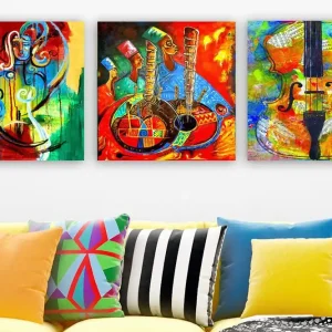 Kundfavorit Canvastavla VP Spain 3-pack Flerfärgad 30x30 cm - Inredning