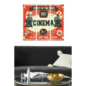 Canvastavla Entertainment 3-pack Flerfärgad 20x50 cm - Inredning Extra rabatt