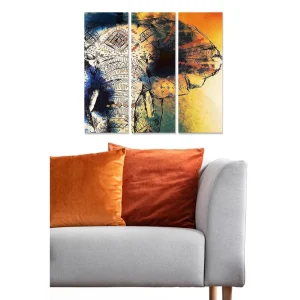 Canvastavla Animal 3-pack Flerfärgad 20x50 cm - Inredning Billigare