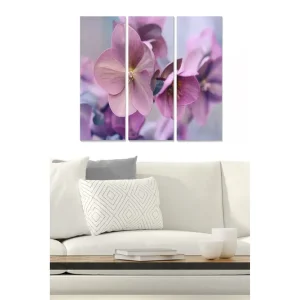 Tavla Floral 3-pack Flerfärgad 20x50 cm - Inredning Expressleverans