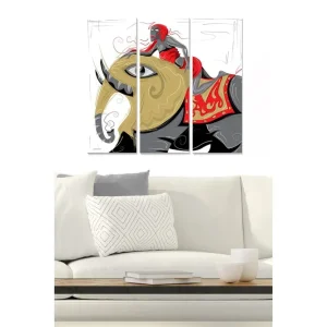 Kampanj Canvastavla Oriental 3-pack Flerfärgad 20x50 cm - Inredning