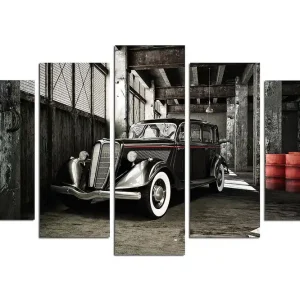 Canvastavla Vehicles 5-pack Flerfärgad 20x60 cm - Inredning Erbjudandepris
