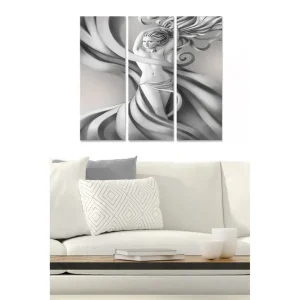 Köp online Canvastavla Abstract 3-pack Flerfärgad 20x50 cm - Inredning