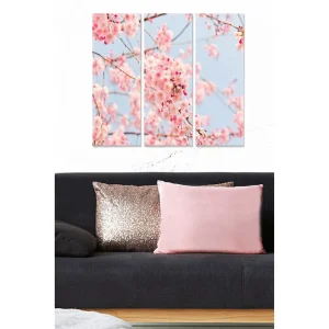Trygg betalning Canvastavla Floral 3-pack Flerfärgad 20x50 cm - Inredning