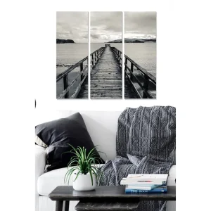 Canvastavla Scenic 3-pack Flerfärgad 20x50 cm - Inredning Rabatt