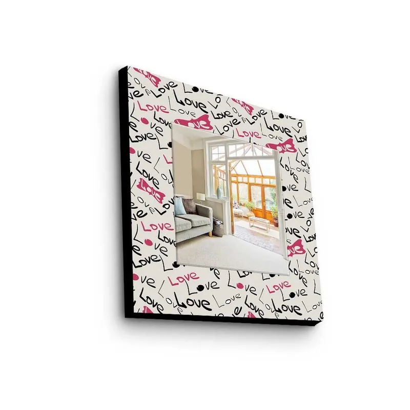 Utförsäljning Dekorspegel 50x50 cm Flerfärgad - Inredning