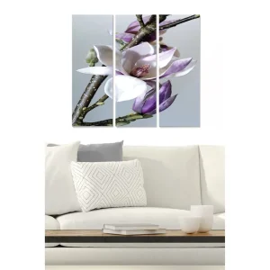 Tavla Floral 3-pack Flerfärgad 20x50 cm - Inredning Rabatt