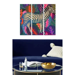Rea Canvastavla Floral 3-pack Flerfärgad 20x50 cm - Inredning