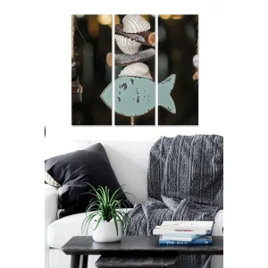Beställ idag Canvastavla Animal 3-pack Flerfärgad 20x50 cm - Inredning