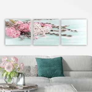 Beställ nu Dekorativ Canvastavla 3-Delar 30x30 cm Flerfärgad - Inredning