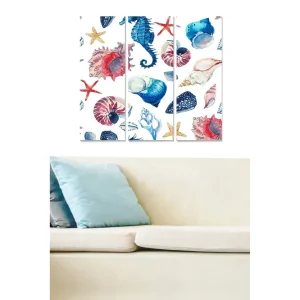 Köp online Canvastavla 3-pack Flerfärgad 20x50 cm - Inredning