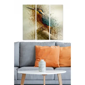 Billigare Tavla Abstract 3-pack Flerfärgad 20x50 cm - Inredning