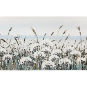 Bästa pris Oljemålning Vita ängblommor - Inredning & dekor