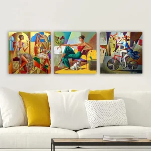 Decorative Canvas Painting (3 Pieces) 30x30 - Inredning Extra rabatt