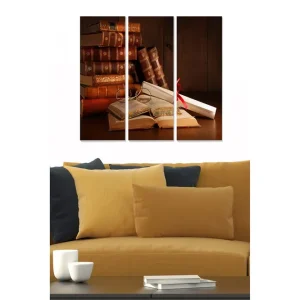Tavla Nostalgic 3-pack Flerfärgad 20x50 cm - Inredning Nyhet