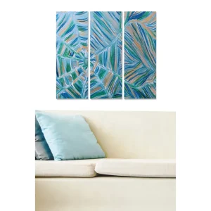 Snabb frakt Tavla Abstract 3-pack Flerfärgad 20x50 cm - Inredning