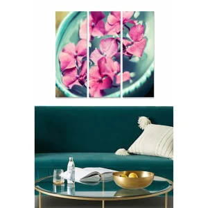 Canvastavla Floral 3-pack Flerfärgad 20x50 cm - Inredning Kundfavorit