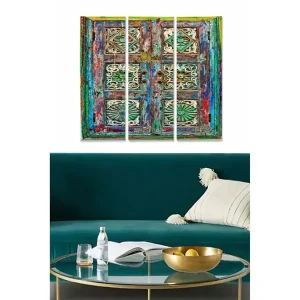 Canvastavla Oriental 3-pack Flerfärgad 20x50 cm - Inredning Köp nu